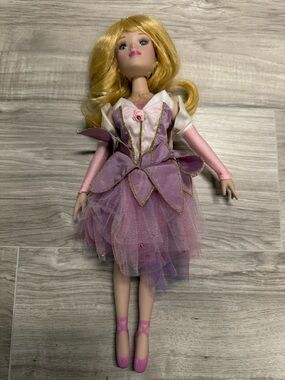 Disney Aurora Sleeping Beauty Ballerina Porcelain Princess Doll 17” Collectible